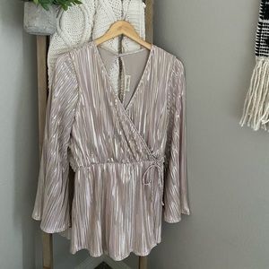 Metallic romper